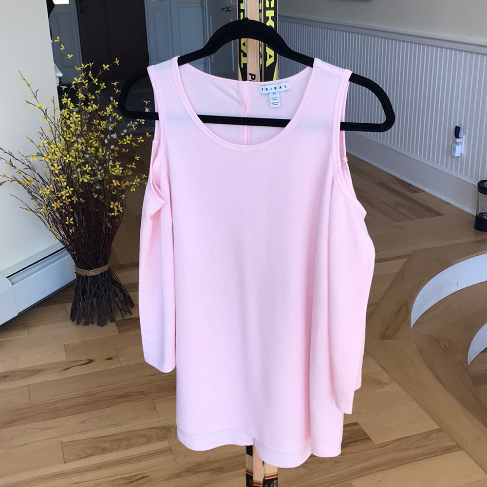 Pink Long Sleeve - Exposed Shoulders - Never Worn